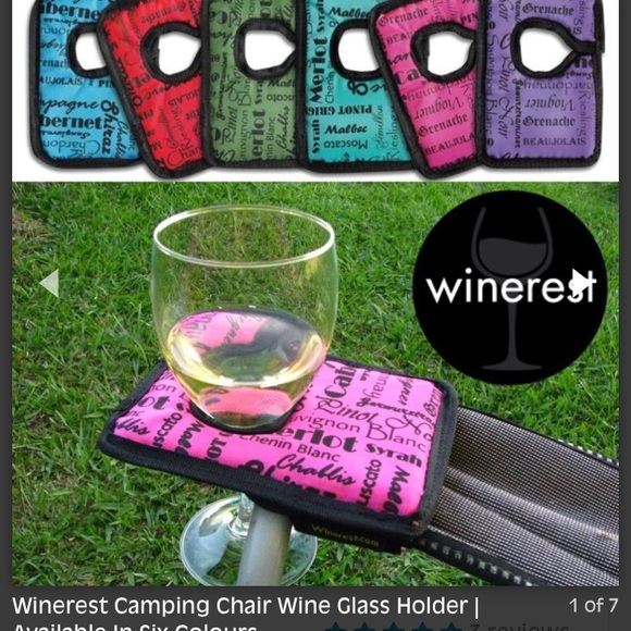 Other - 4 pack Wine rest glass holder for outdoor chairs NEW